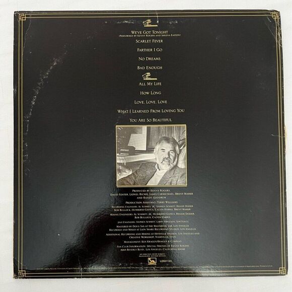 LP Vinyl Kenny Rogers We’ve Got Tonight with Intact Dust Cover and Sleeve - Picture 2 of 8